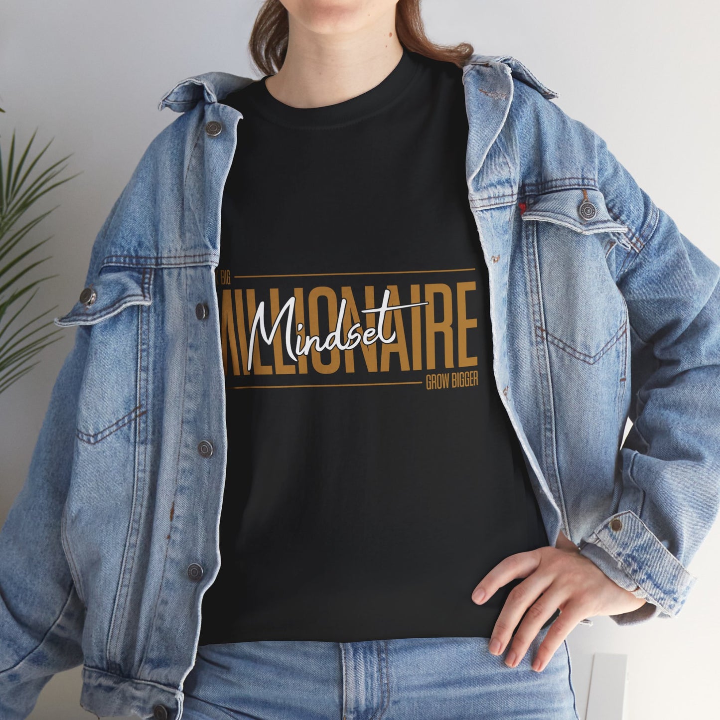 Motivational Millionaire Mindset Unisex Heavy Cotton Tee