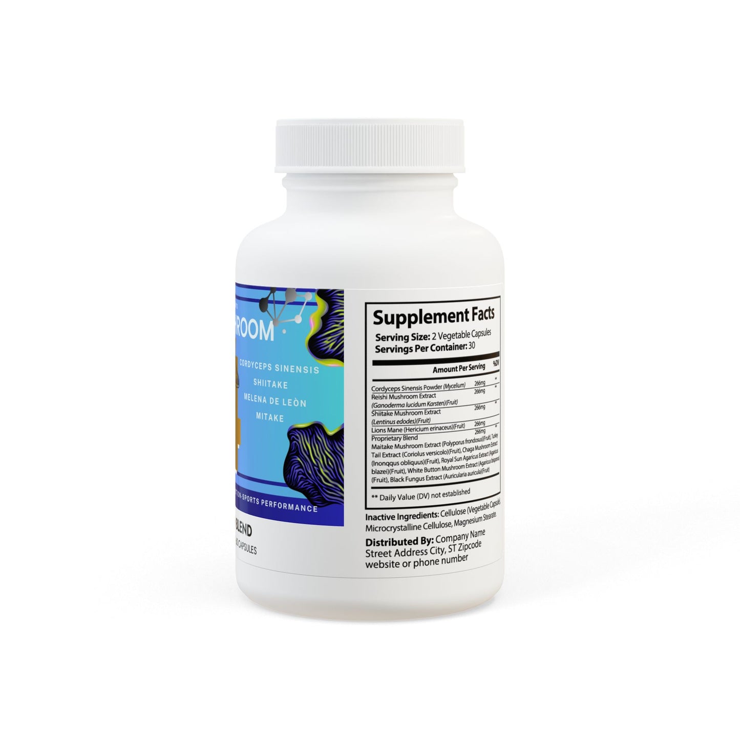 Mushroom Blend Supplement (60 Capsules)