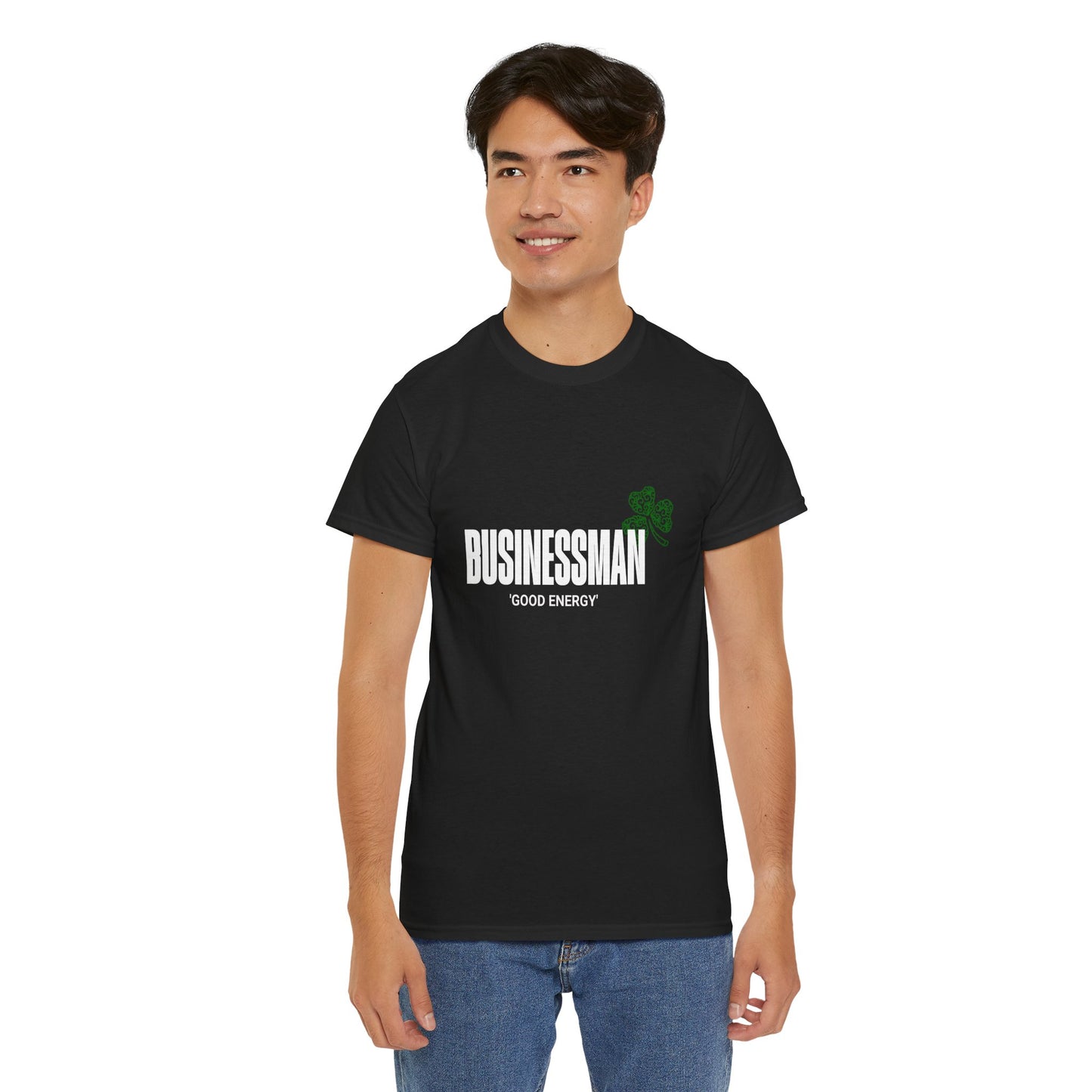 Business Man Graphic Unisex Heavy Cotton Tee - Casual Streetwear for Entrepreneurs