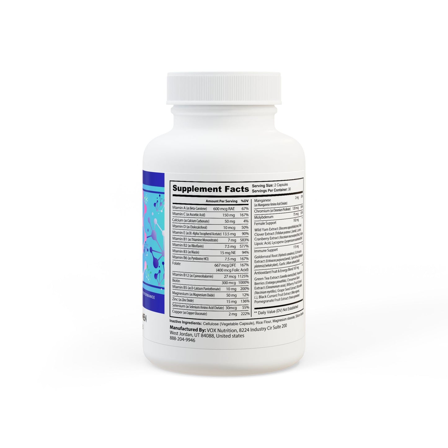Multivitamin for Women Supplement (60 Capsules)
