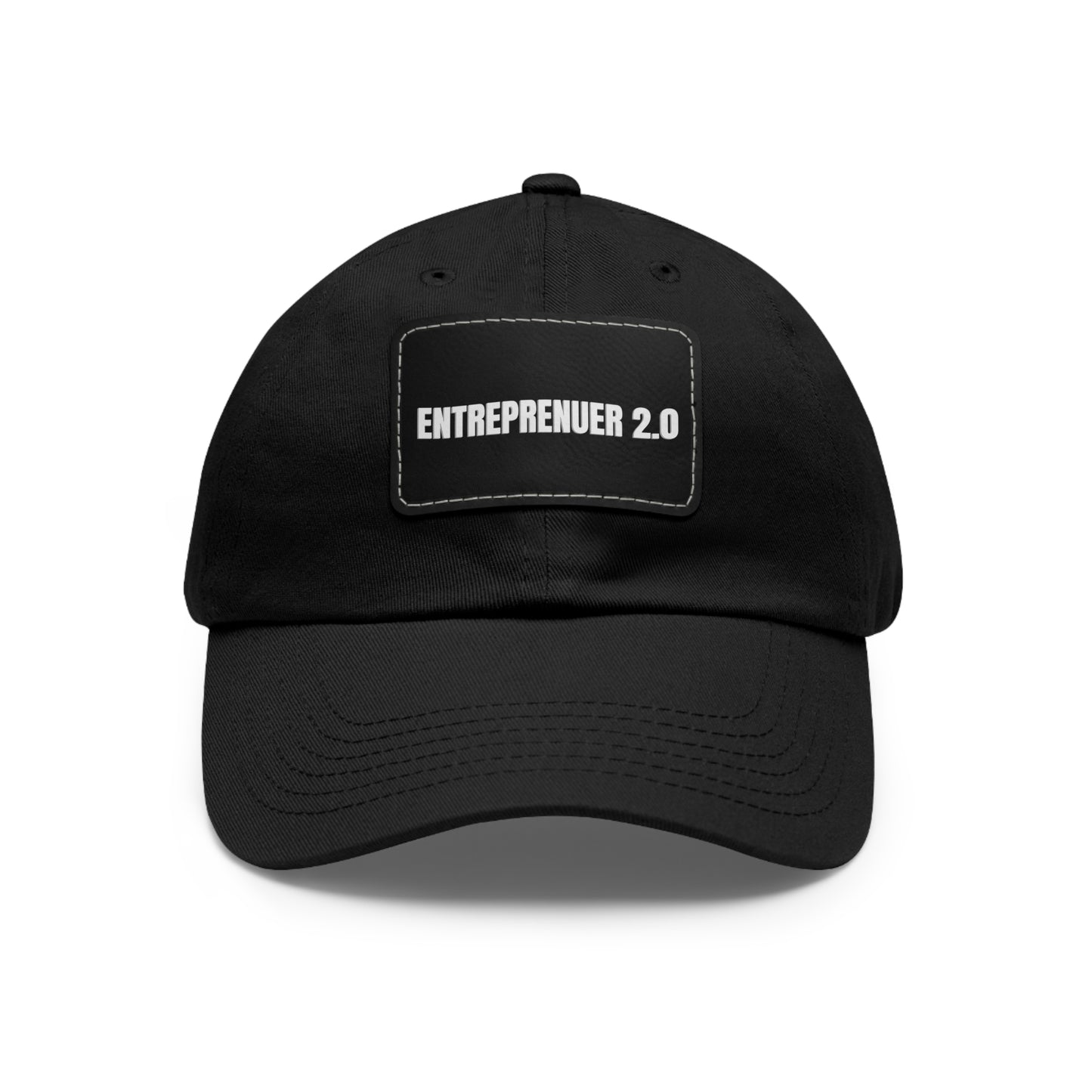 Entrepreneur 2.0 Dad Hat with Leather Patch – Trendy Casual Wear for Creatives
