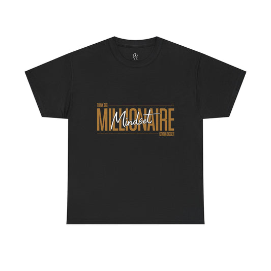 Motivational Millionaire Mindset Unisex Heavy Cotton Tee