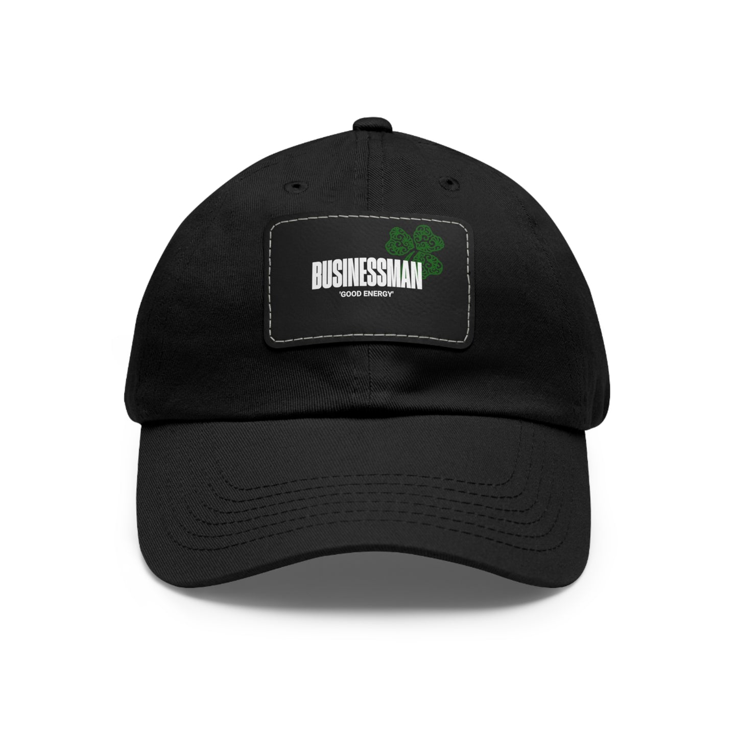 Businessman Dad Hat with Leather Patch - Good Energy Baseball Cap