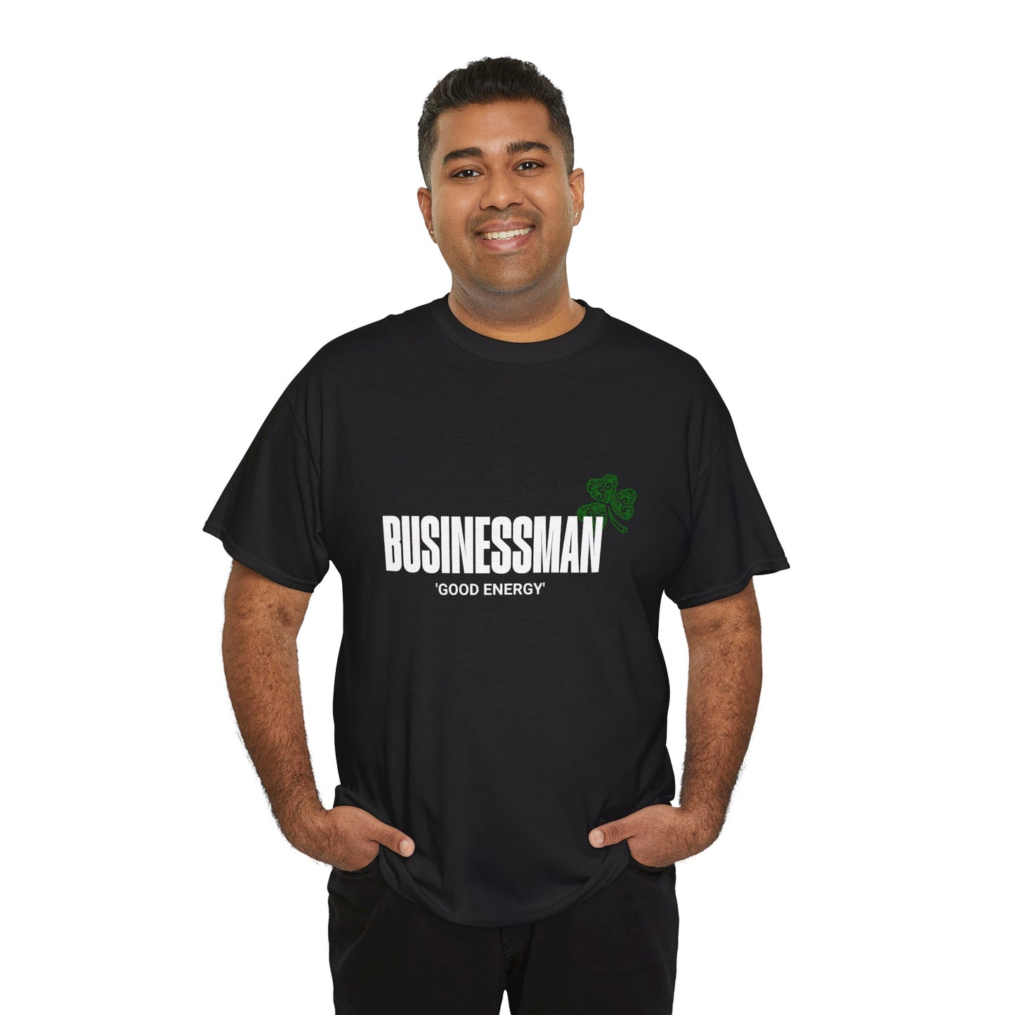 Business Man Graphic Unisex Heavy Cotton Tee - Casual Streetwear for Entrepreneurs